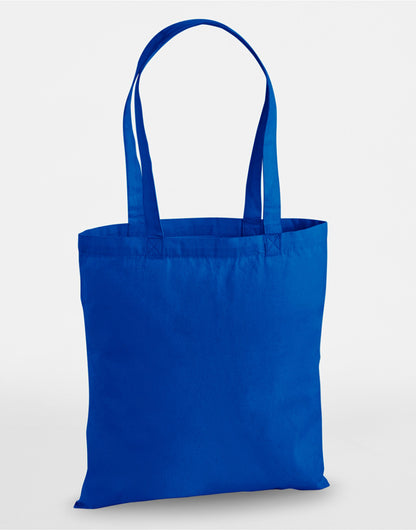 Westford Mill Premium Cotton Tote w201 - Bright Royal O S - Customisable Bags