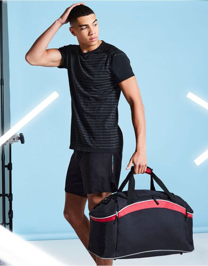Bagbase Teamwear Holdall BG572 - Black Graphite Grey White O S - Customisable Bags