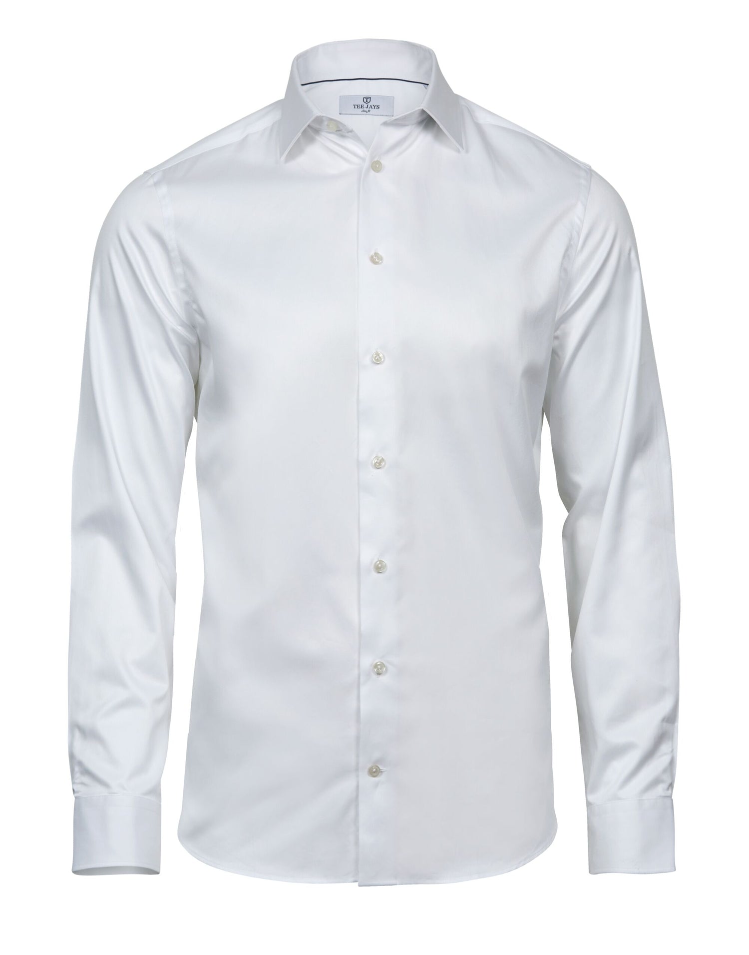 Tee Jays Mens Luxury Shirt Slim Fit TJ4021 - White - Customisable Shirts