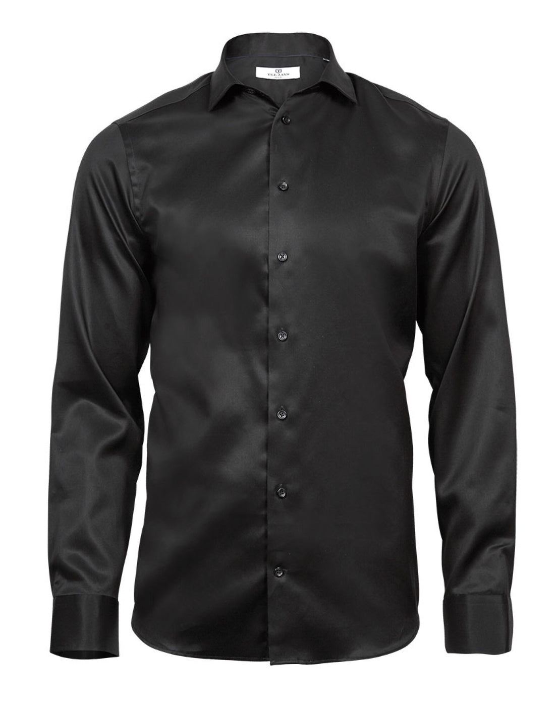 Tee Jays Mens Luxury Shirt Slim Fit TJ4021 - Black - Customisable Shirts