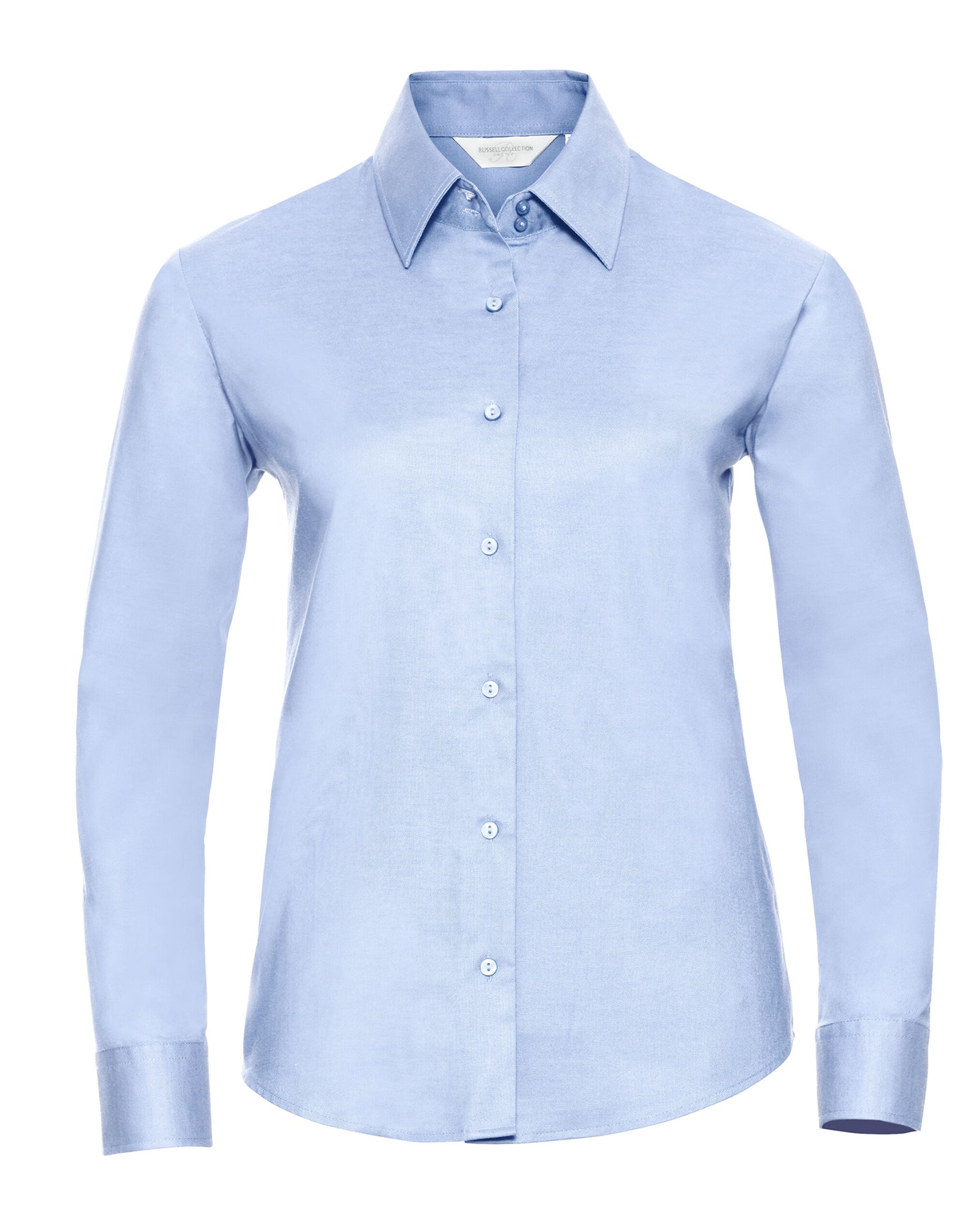 Russell Collection Lady LS Tailor Oxford 932F - Oxford Blue - Customisable Shirts