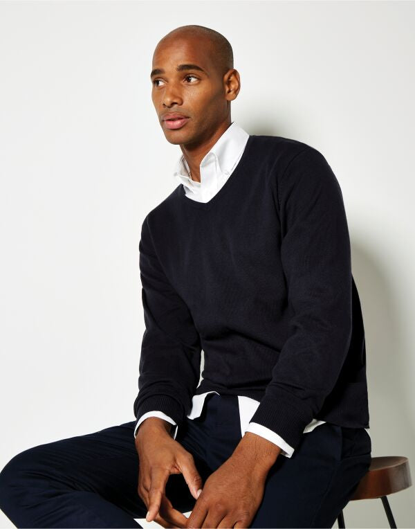Kustom Kit Mens Arundel V Neck Sweater KK352 - - Customisable Corporate Wear