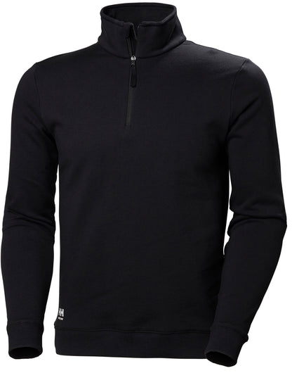 Helly Hansen Half Zip Sweatshirt 79210 - Black - Customisable Sweatshirts
