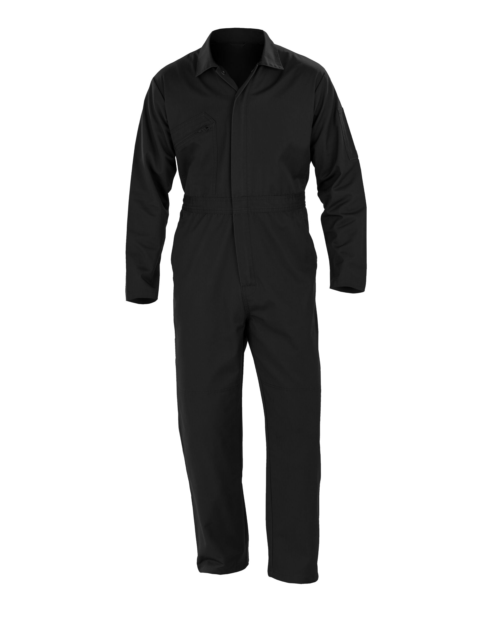 Result Recycled Action Zip Front Overall R510X - Black - Customisable Coveralls