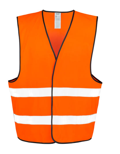 Result SafeGuard Hi Vis Motorists Vest R200X - Fluoresent Orange - Customisable Safetywear