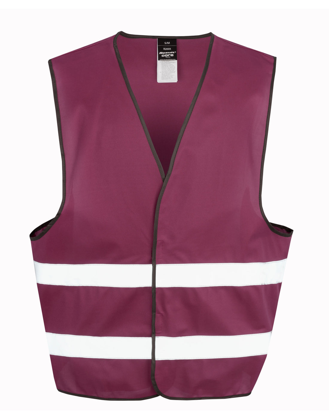 Result Safeguard Enhance Visibility Vest r200xev - Burgundy - Customisable HV Vest