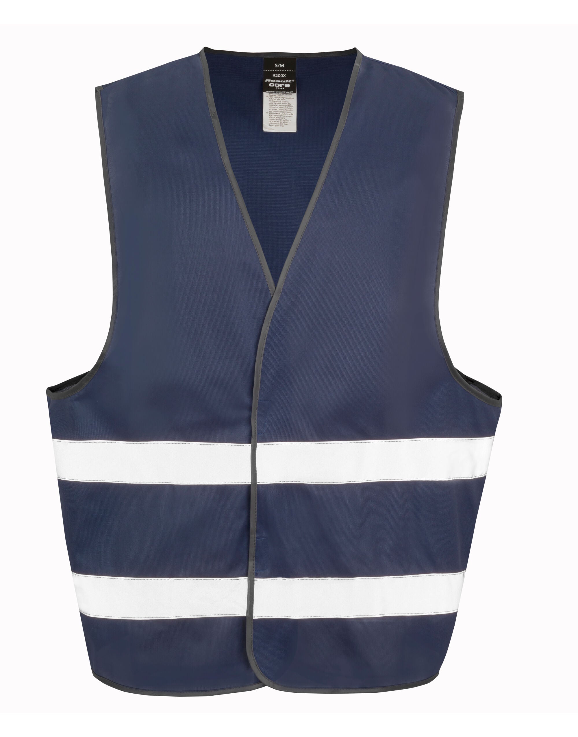 Result Safeguard Enhance Visibility Vest r200xev - Navy - Customisable HV Vest
