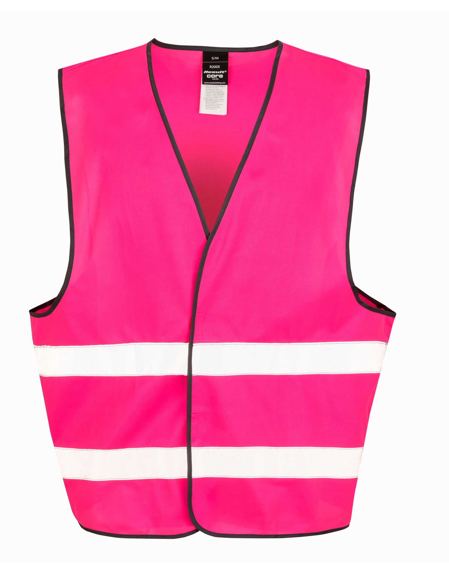 Result Safeguard Enhance Visibility Vest r200xev - Fluorescent Pink - Customisable HV Vest