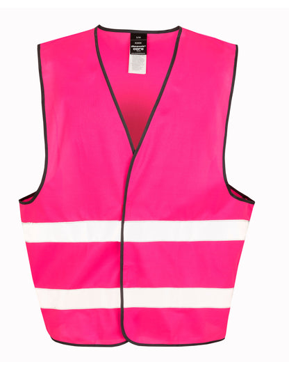 Result Safeguard Enhance Visibility Vest r200xev - Fluorescent Pink - Customisable HV Vest