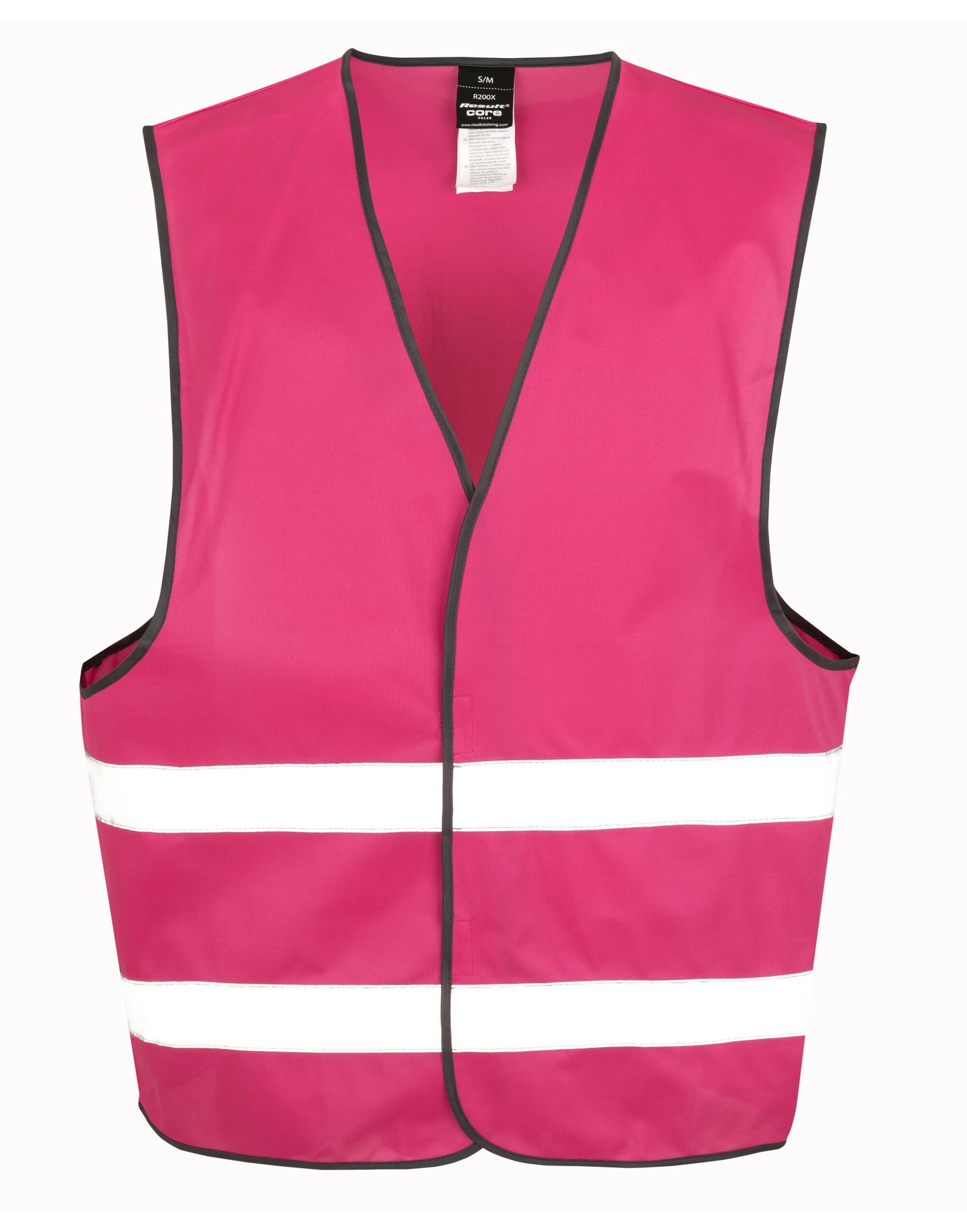 Result Safeguard Enhance Visibility Vest r200xev - Raspberry - Customisable HV Vest
