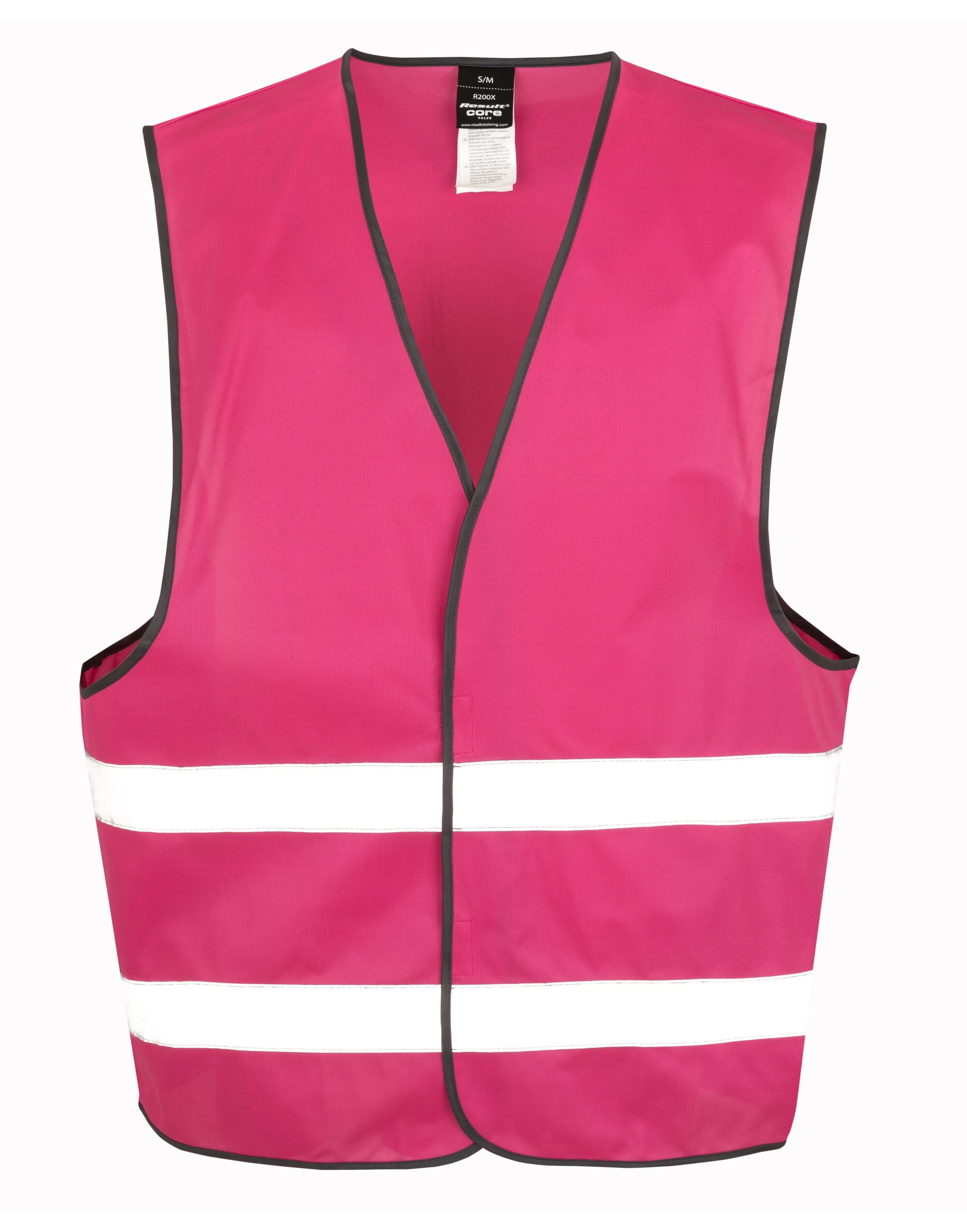 Result Safeguard Enhance Visibility Vest r200xev - Raspberry - Customisable HV Vest