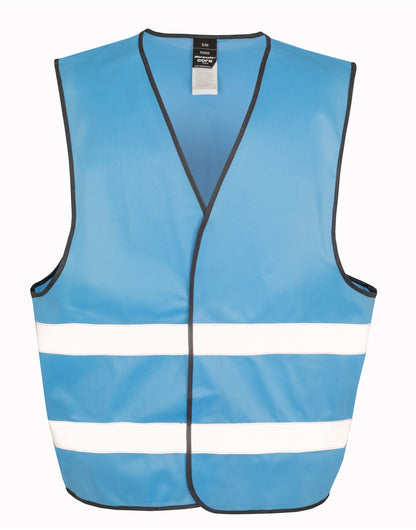 Result Safeguard Enhance Visibility Vest r200xev - Sky Blue - Customisable HV Vest