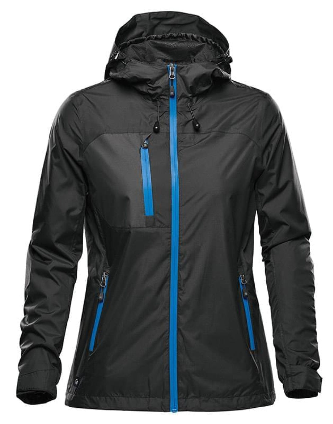Stormtech Womens Olympia Shell GXJ-2W - Black Azure Blue - Customisable Jacket