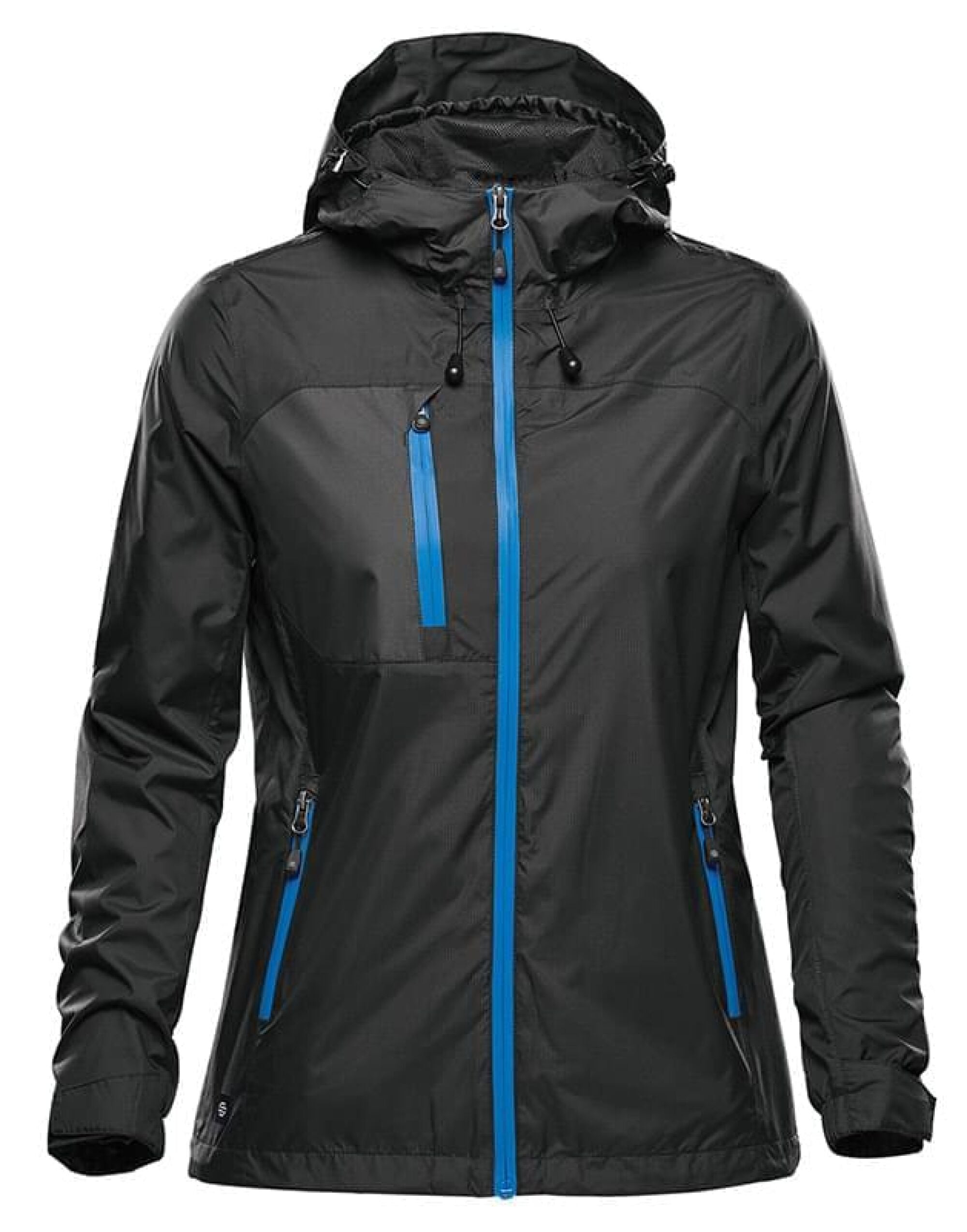 Stormtech Womens Olympia Shell GXJ-2W - Black Azure Blue - Customisable Jacket