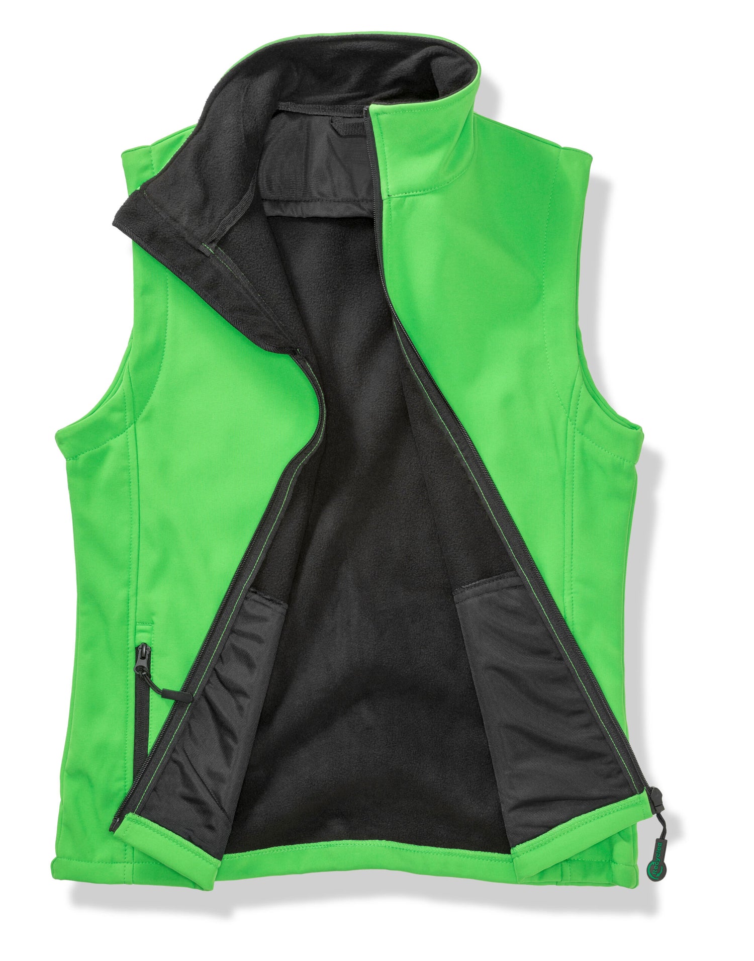 Result Core Lady Printable Sshell BWarm R232F - Vivid Green Black - Customisable Jacket