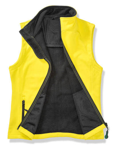 Result Core Lady Printable Sshell BWarm R232F - Yellow Black - Customisable Jacket