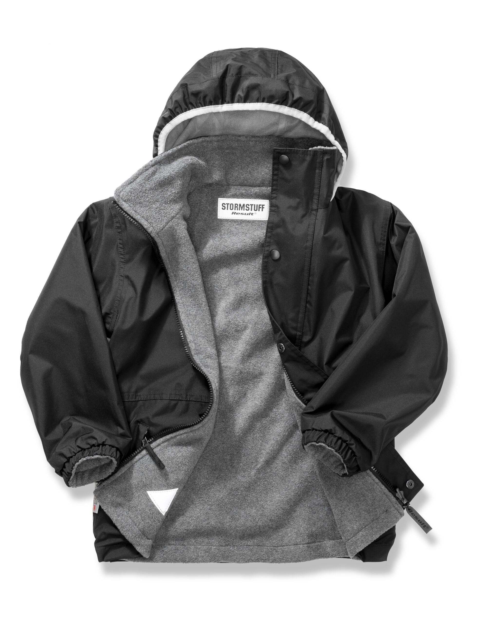 Result Junior Stormdri Jacket R160JY - Black Grey - Customisable Jackets