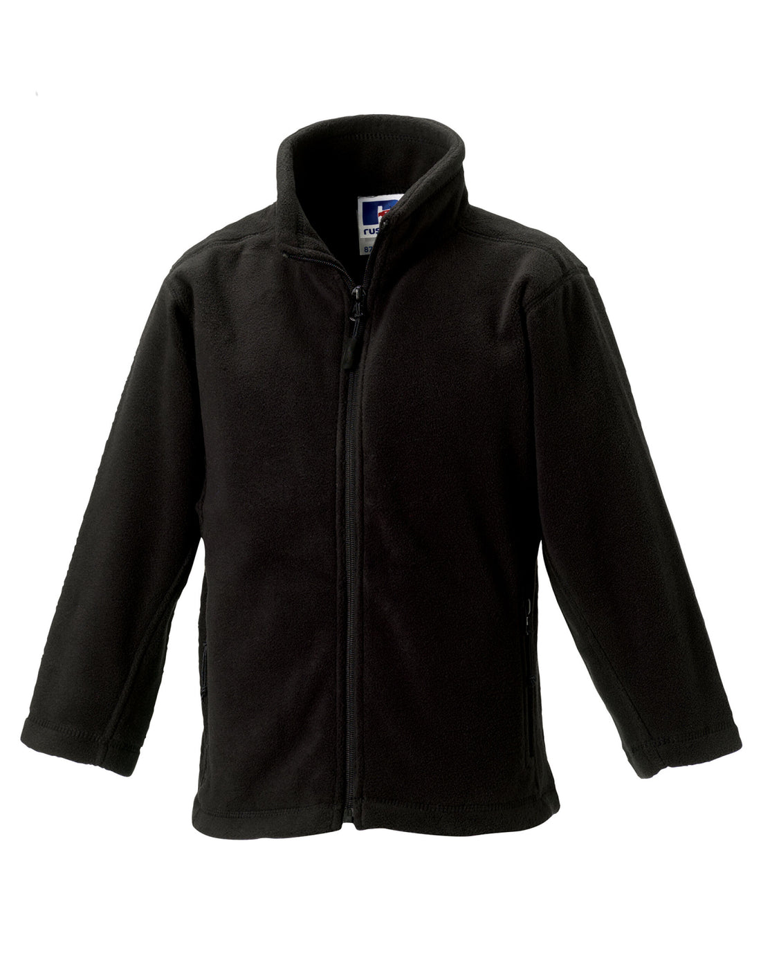 Russell Kids FZ Outdoor Fleece 8700b - Black - Customisable Fleece