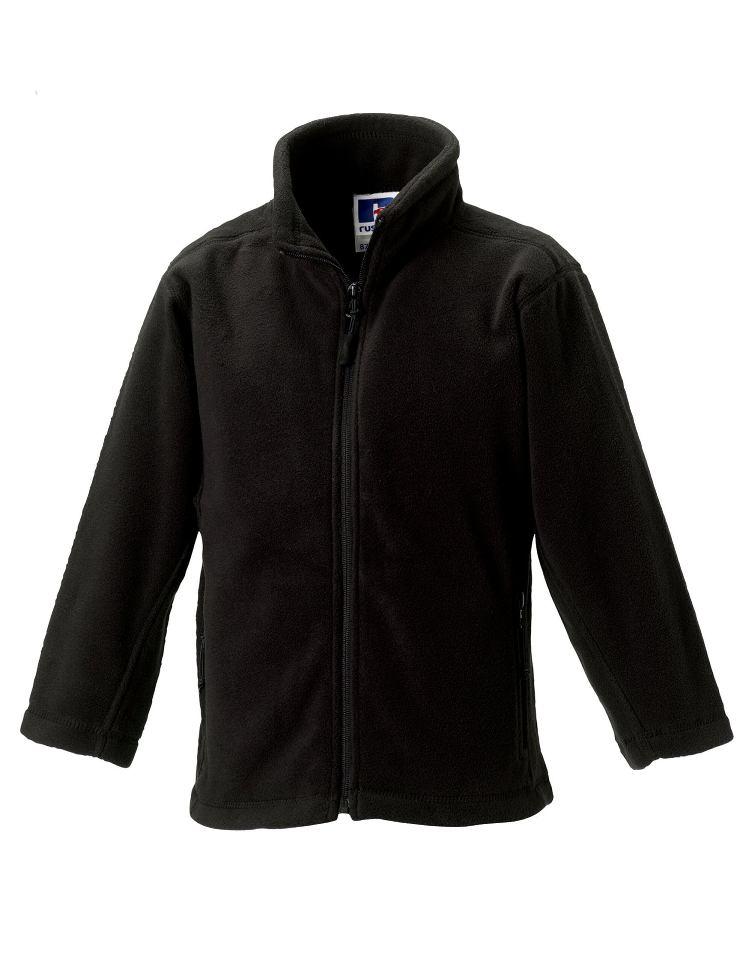 Russell Kids FZ Outdoor Fleece 8700b - Black - Customisable Fleece