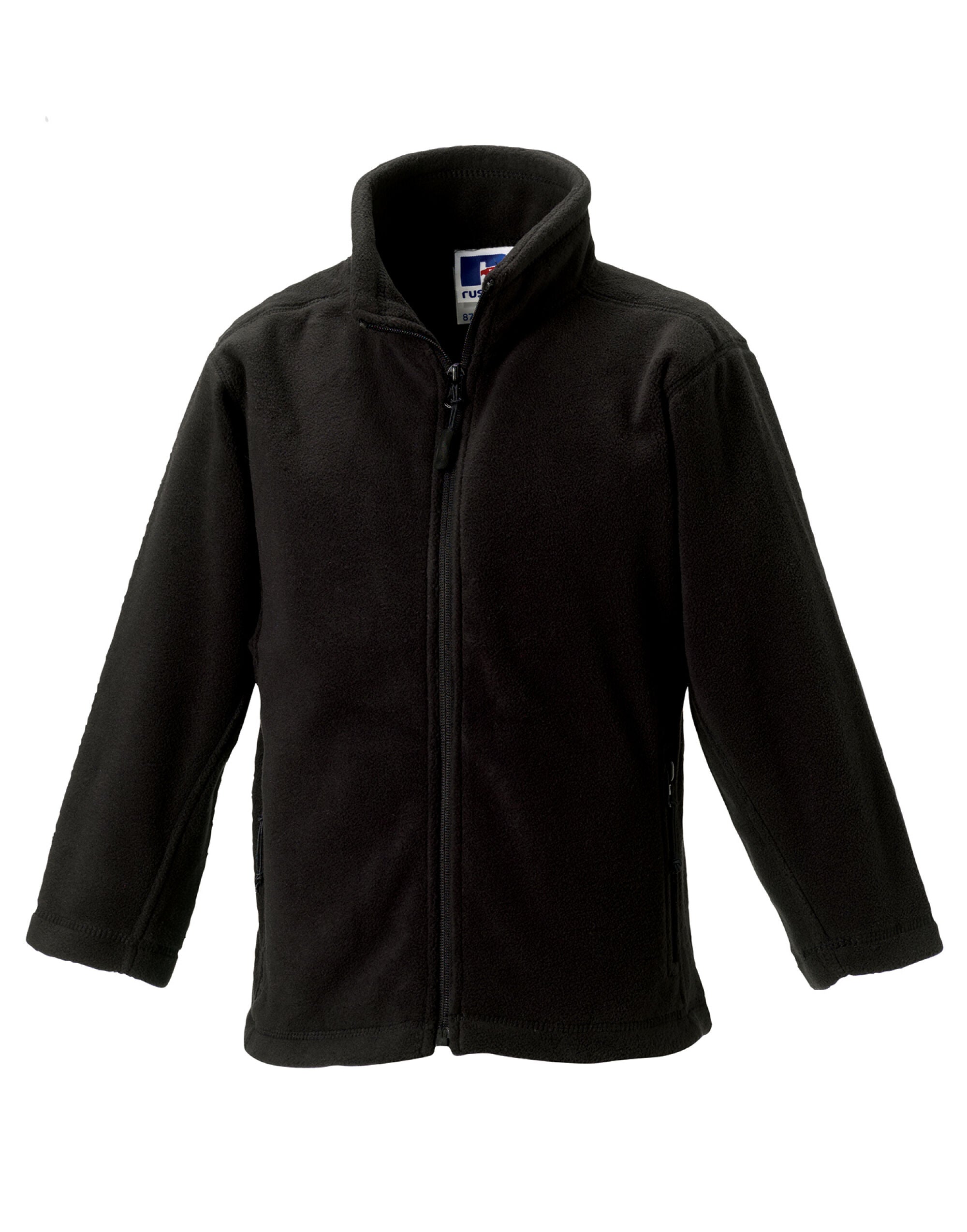 Russell Kids FZ Outdoor Fleece 8700b - Black - Customisable Fleece
