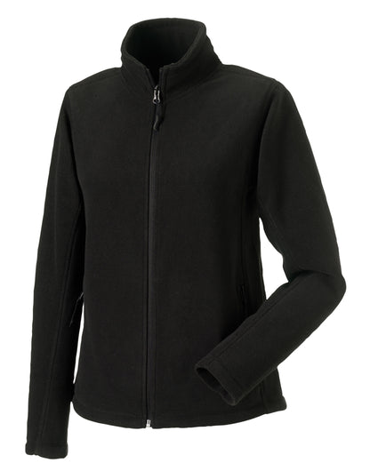 Russell Ladies Full Zip Outdoor Fleece 8700F - Black - Customisable Fleece