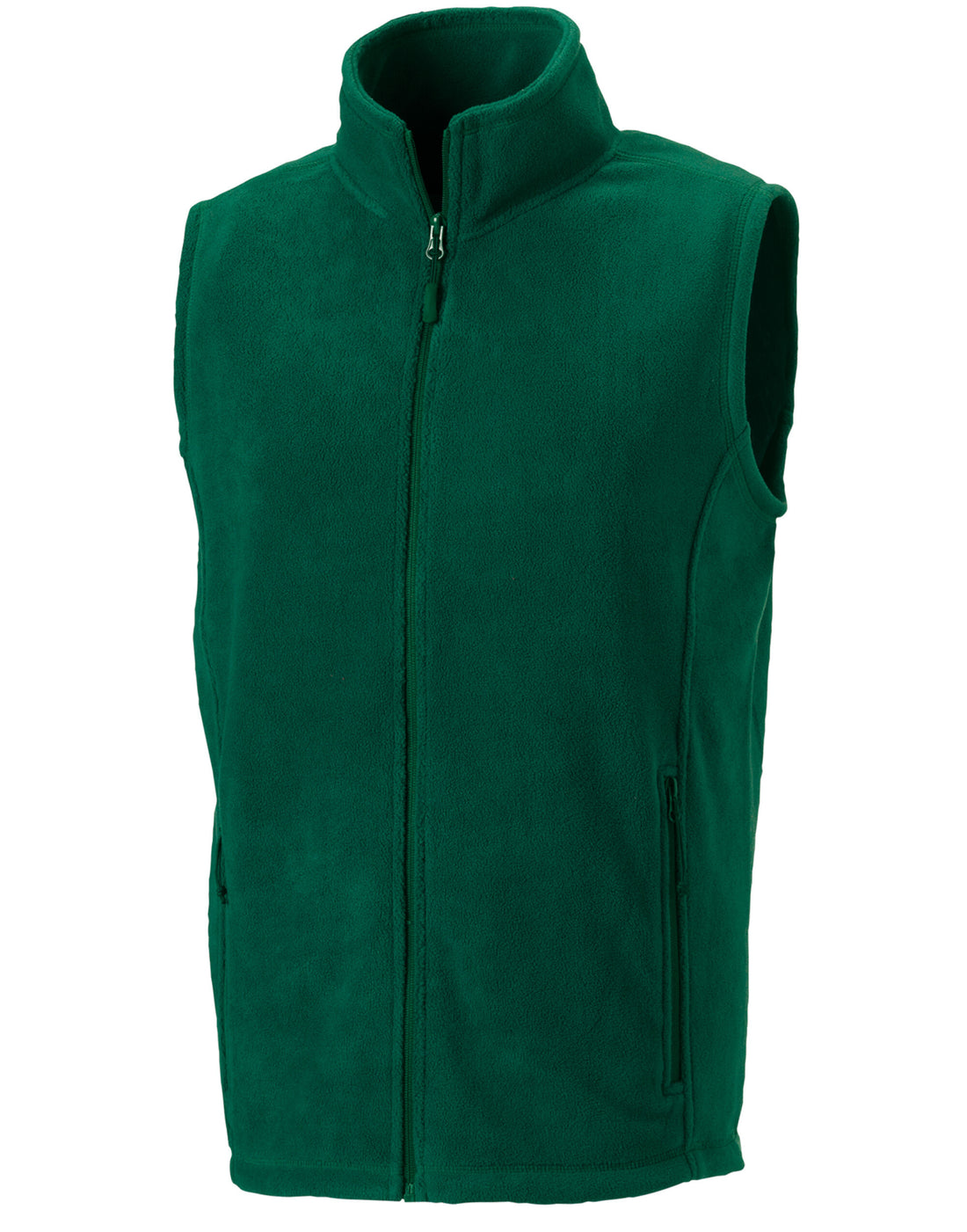 Russell Mens Outdoor Fleece Gilet 8720M - Bottle Green - Customisable Gilets &amp; Body Warmers