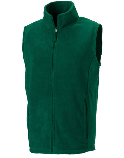 Russell Mens Outdoor Fleece Gilet 8720M - Bottle Green - Customisable Gilets &amp; Body Warmers