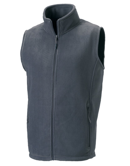 Russell Mens Outdoor Fleece Gilet 8720M - Convoy Grey - Customisable Gilets &amp; Body Warmers