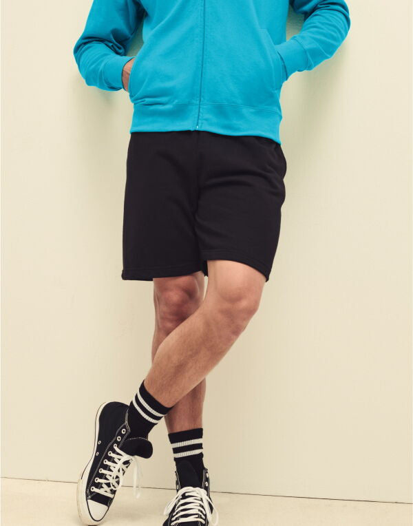 Fruit of the Loom Mens Lightweight Shorts 64036 - Black 2XL - Customisable Shorts