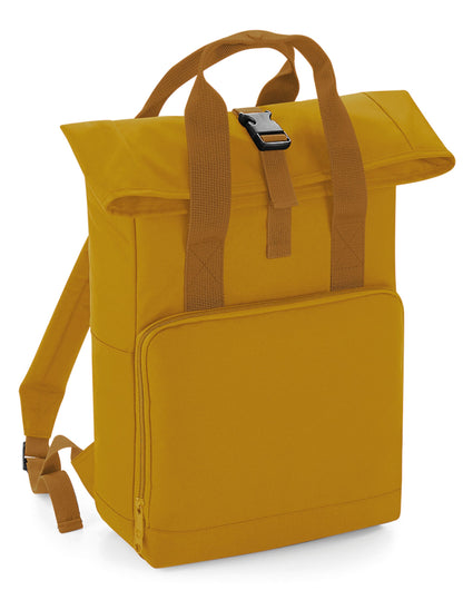 Bagbase Twin Handle Roll-Top Backpack BG118 - Mustard O S - Customisable Bags
