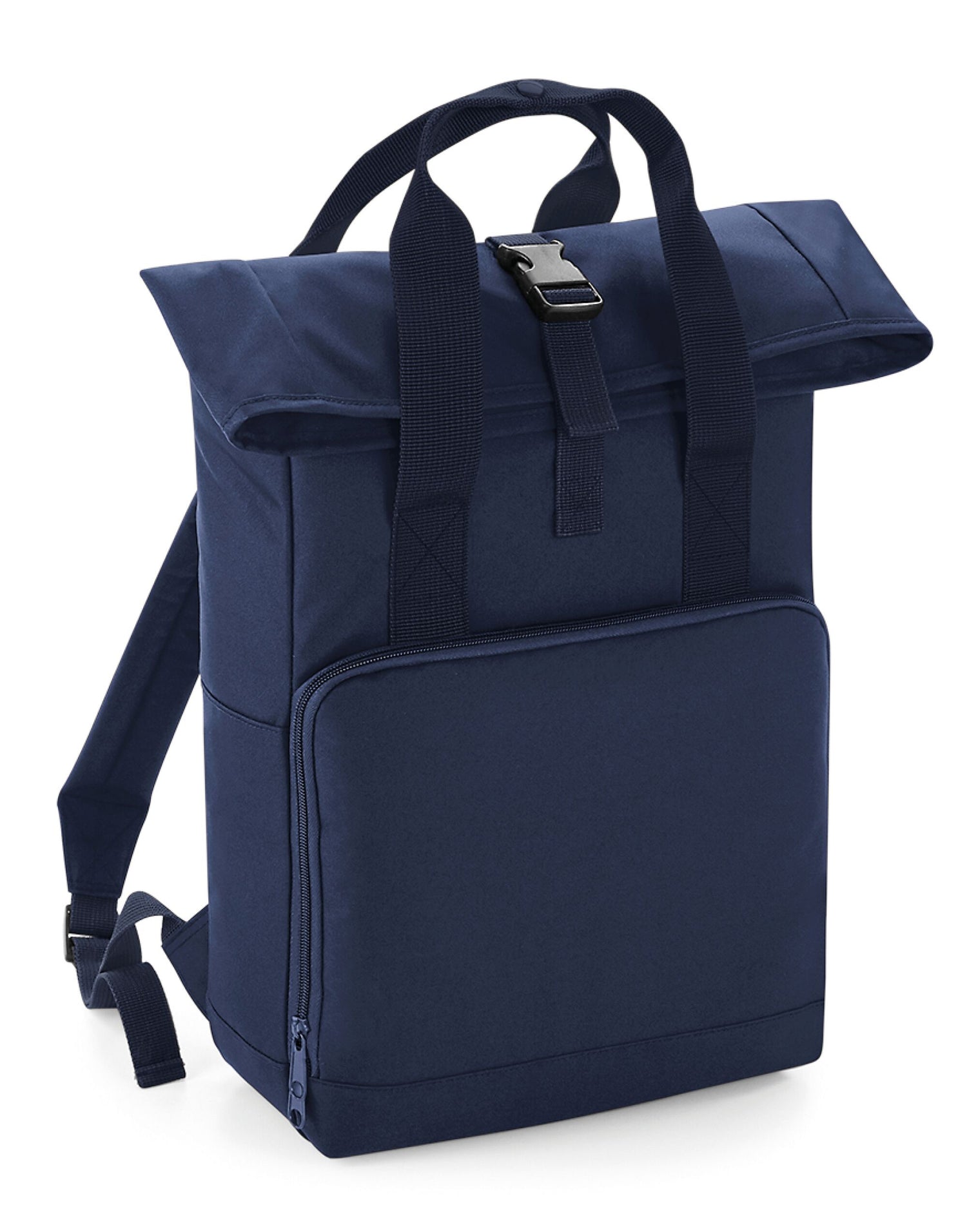 Bagbase Twin Handle Roll-Top Backpack BG118 - Navy Dusk O S - Customisable Bags