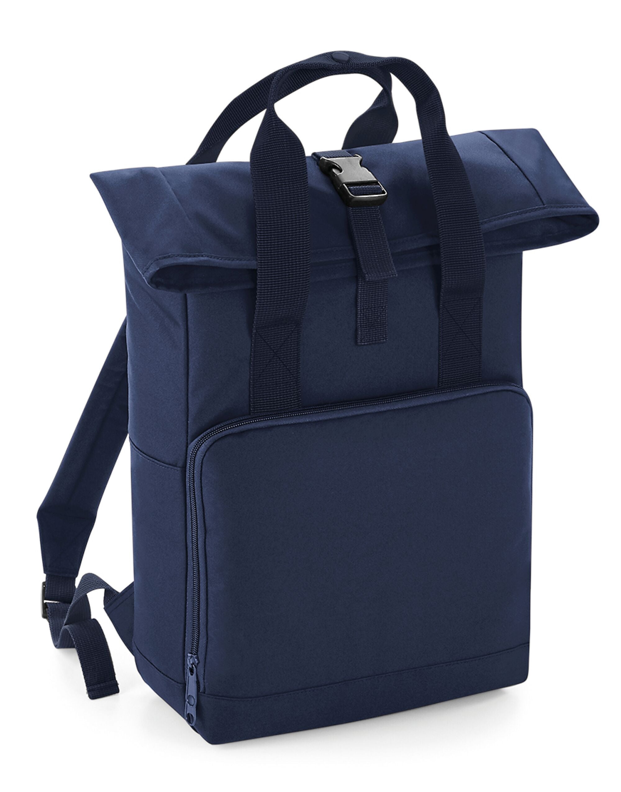 Bagbase Twin Handle Roll-Top Backpack BG118 - Navy Dusk O S - Customisable Bags