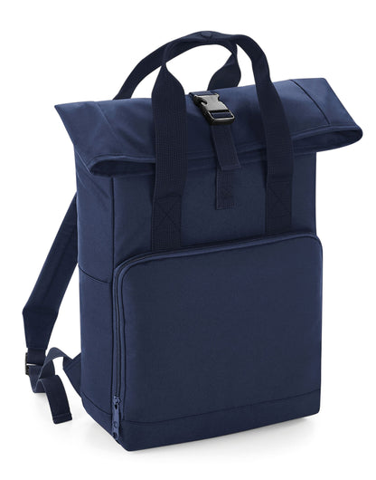 Bagbase Twin Handle Roll-Top Backpack BG118 - Navy Dusk O S - Customisable Bags