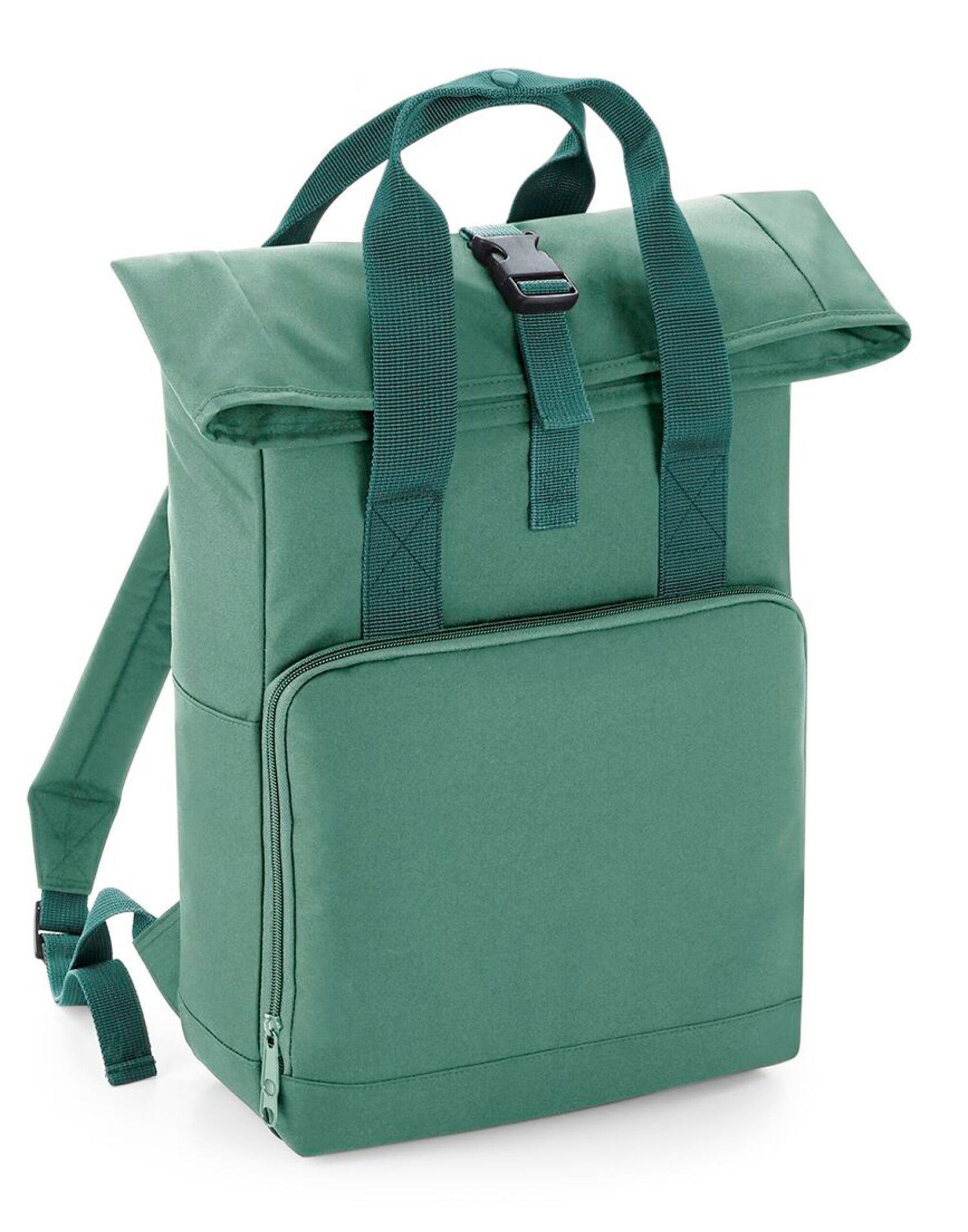 Bagbase Twin Handle Roll-Top Backpack BG118 - Sage Green O S - Customisable Bags
