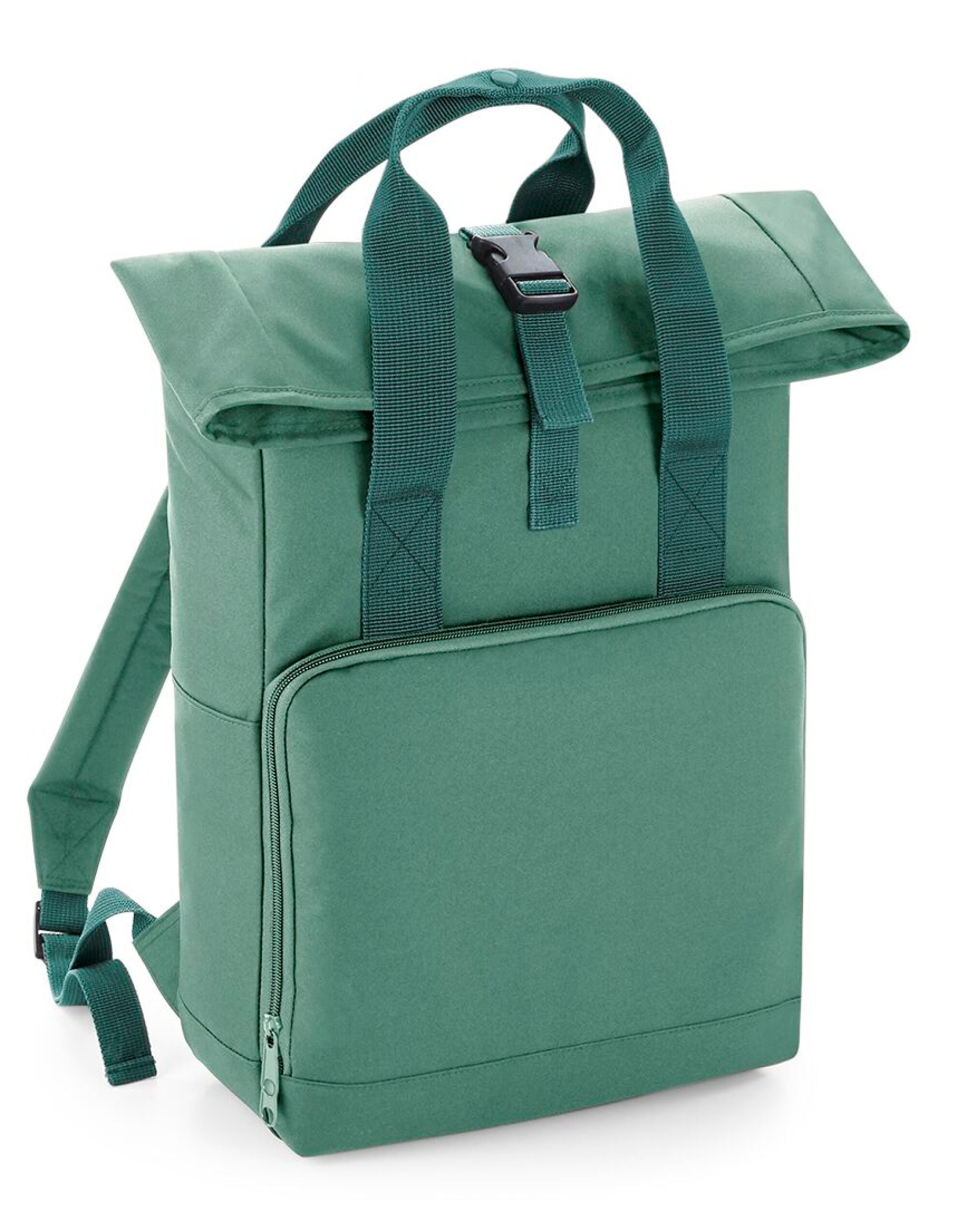 Bagbase Twin Handle Roll-Top Backpack BG118 - Sage Green O S - Customisable Bags