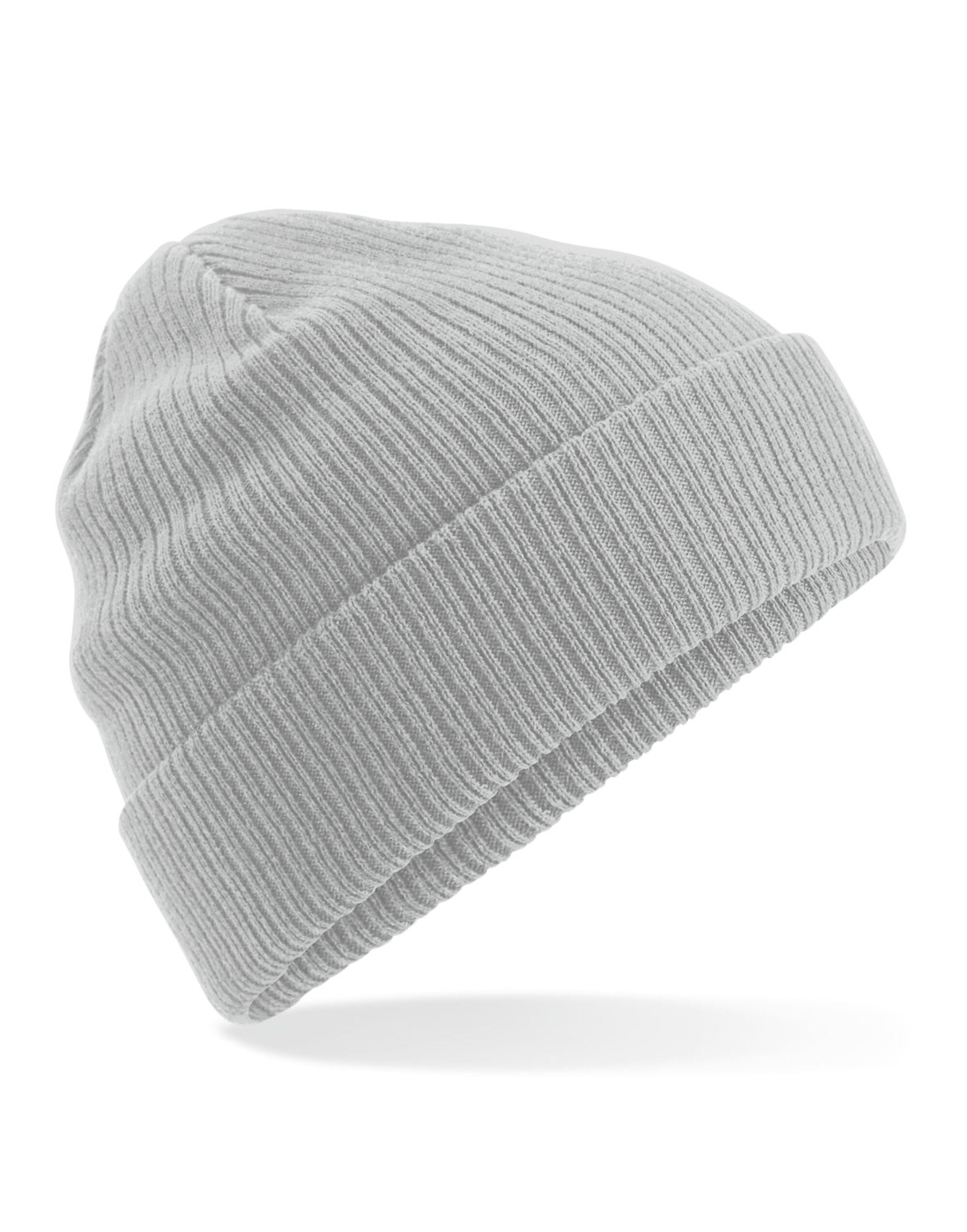 Beechfield Organic Cotton Beanie B50N - Light Grey O S - Customisable Beanies