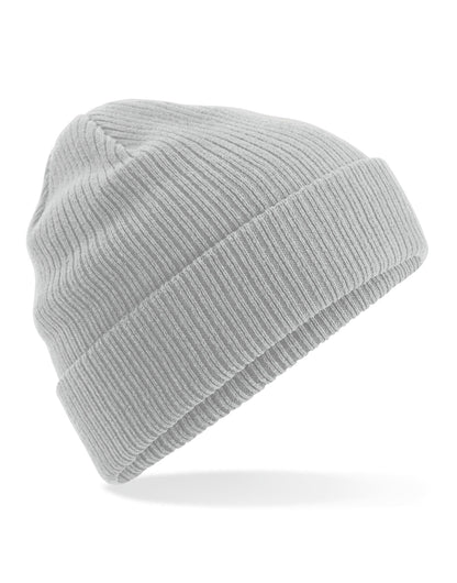 Beechfield Organic Cotton Beanie B50N - Light Grey O S - Customisable Beanies