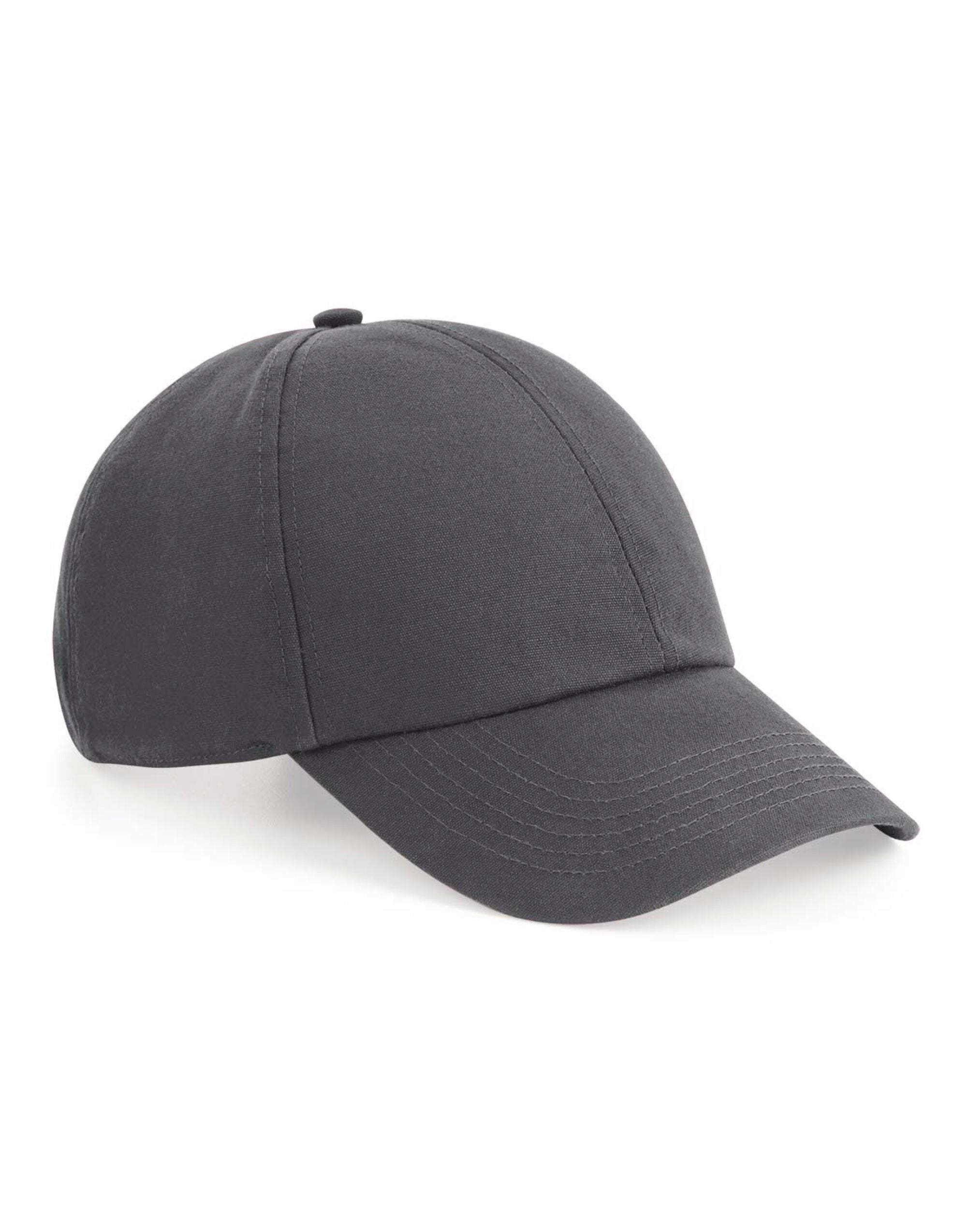 Beechfield Organic Cotton Canvas Cap B54 - Graphite O S - Customisable Caps