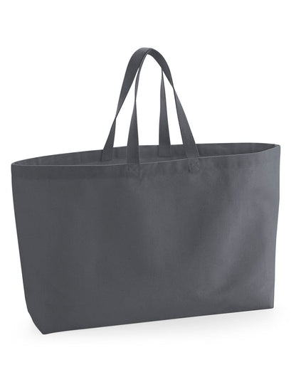 Westford Mill Oversized Canvas Tote Bag w696 - Graphite Grey O S - Customisable Bags