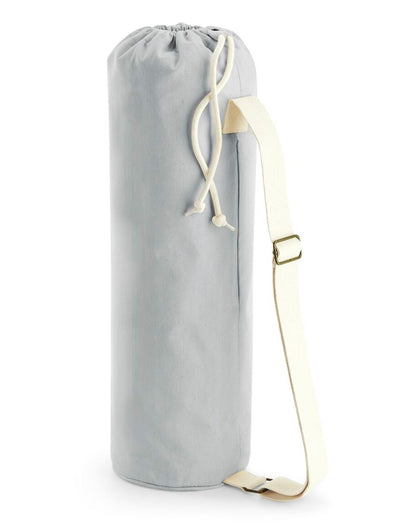 Westford Mill Organic Yoga Mat Bag w816 - Light Grey O S - Customisable Bags