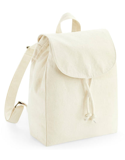 Westford Mill Organic Mini Rucksack w881 - Natural O S - Customisable Bags