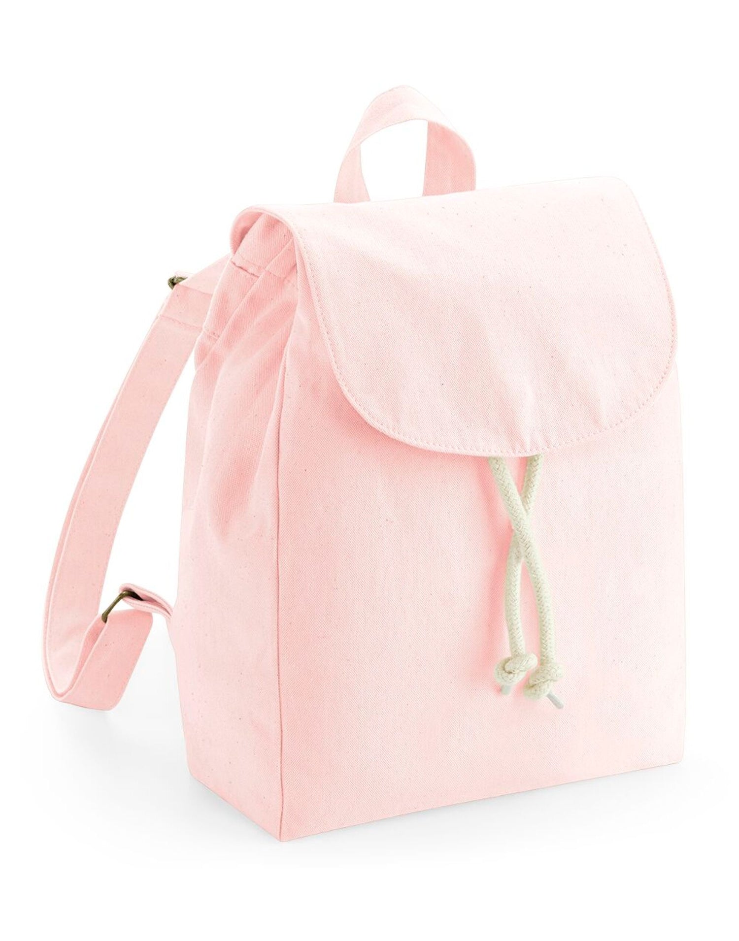 Westford Mill Organic Mini Rucksack w881 - Pastel Pink O S - Customisable Bags
