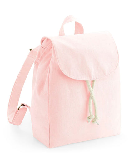 Westford Mill Organic Mini Rucksack w881 - Pastel Pink O S - Customisable Bags