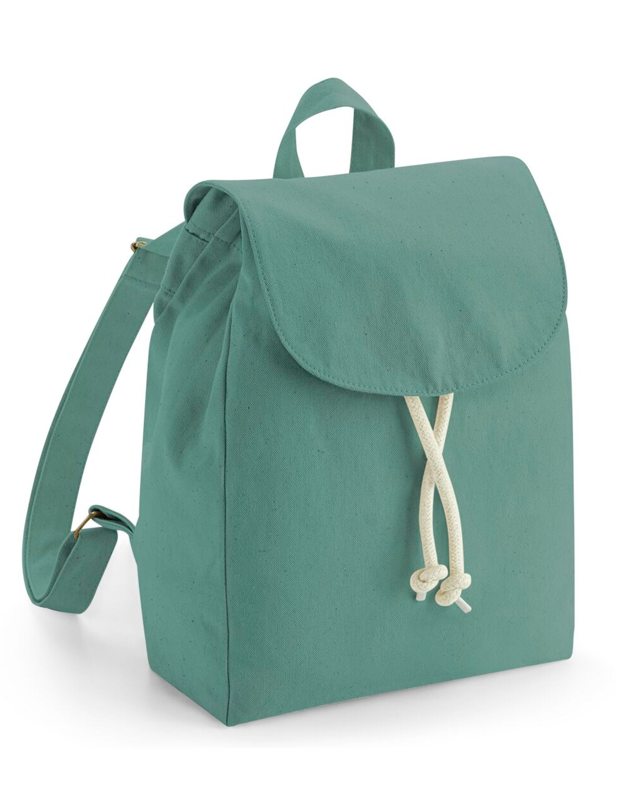 Westford Mill Organic Mini Rucksack w881 - Sage Green O S - Customisable Bags