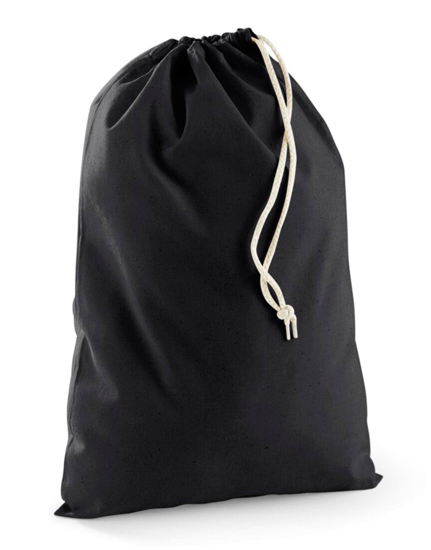 Westford Mill Recycled Cotton Stuff Bag w915 - Black - Customisable Bags