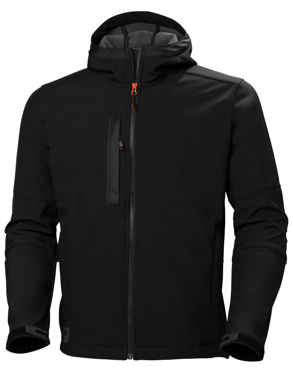 Helly Hansen Kensington Hooded Softshell 74230 - Black L - Customisable Softshell Jacket