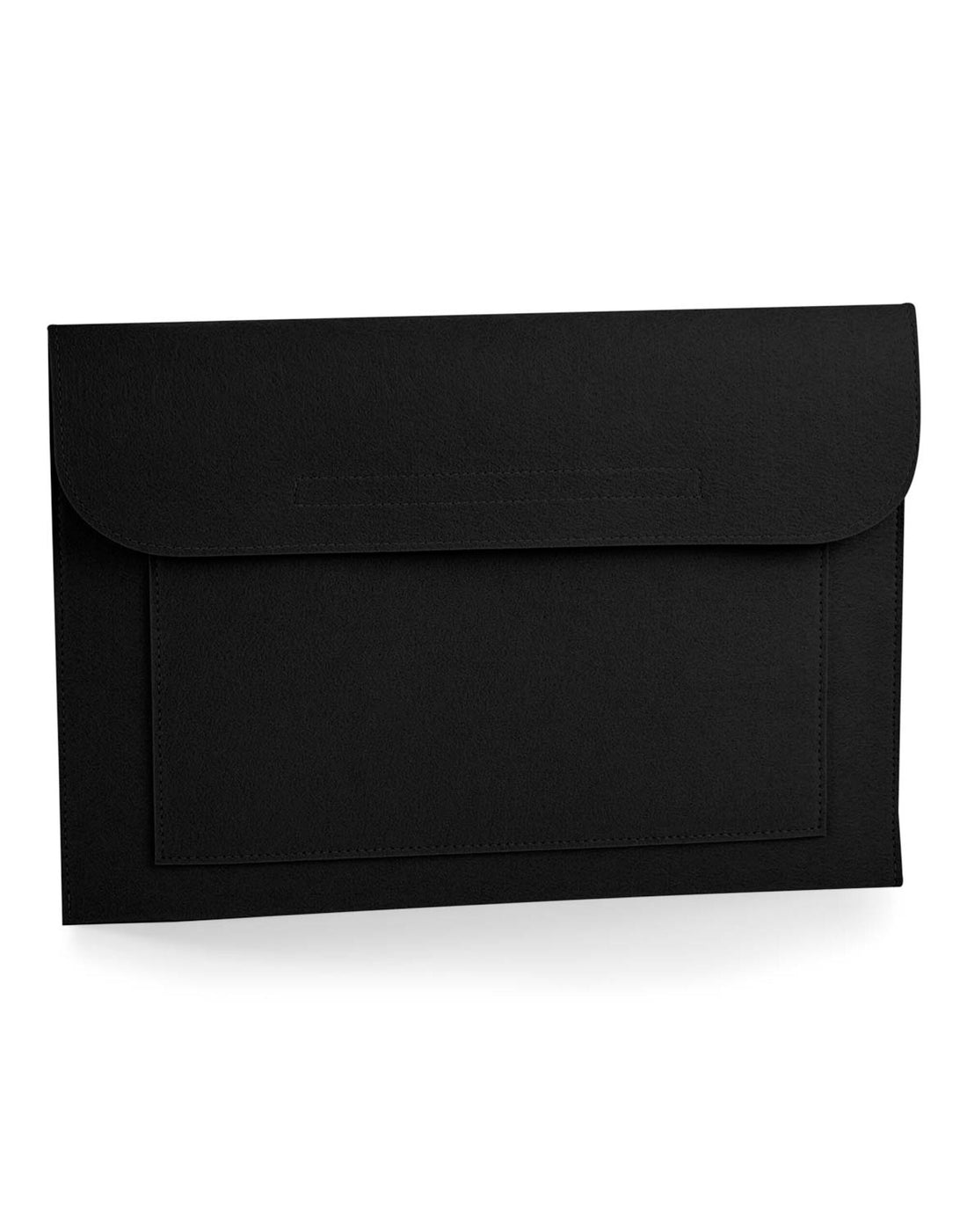 Bagbase Felt Laptop Document Slip bg726 - Black O S - Customisable Bags