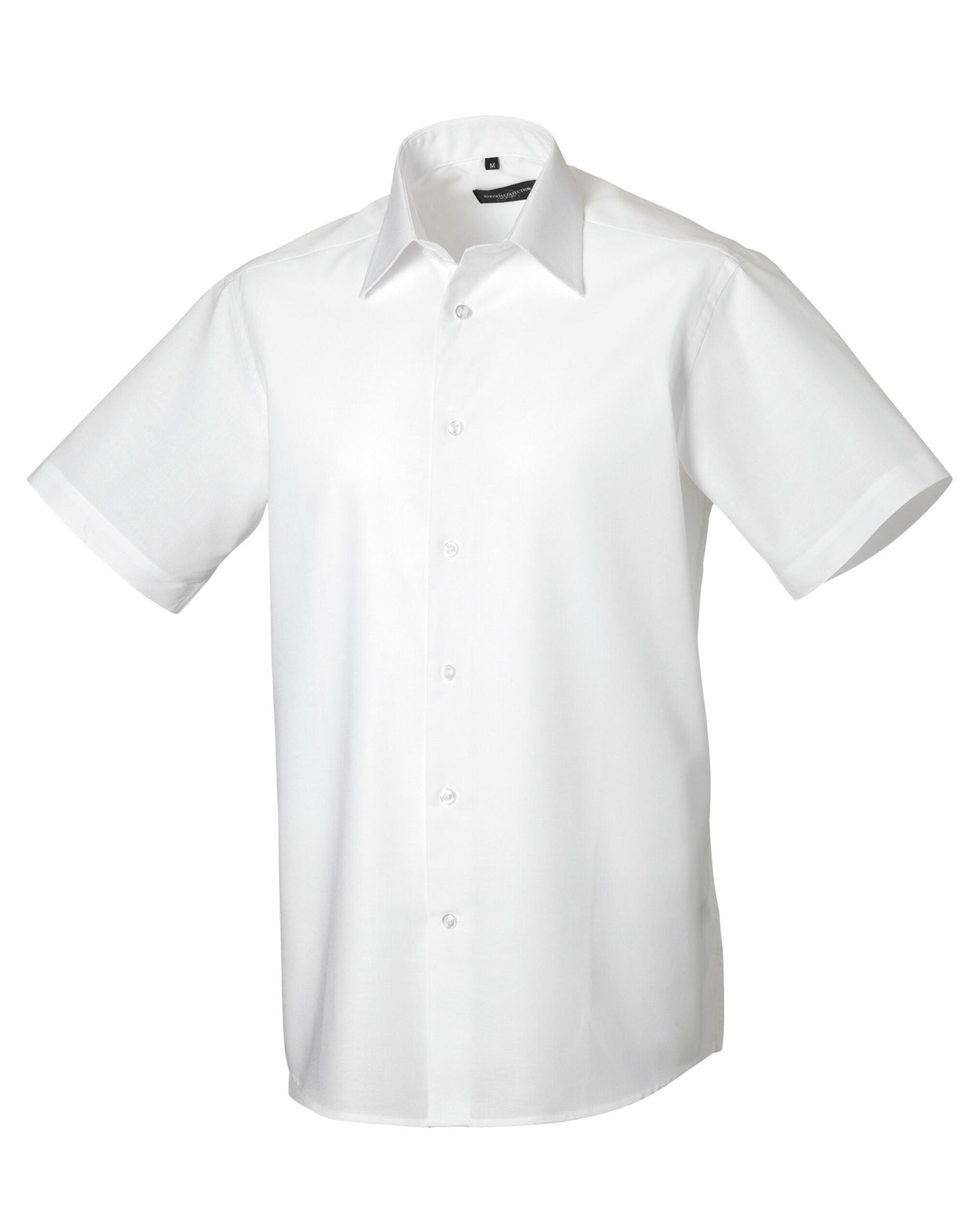 Russell Collection Mens SS Tailor Oxford 923M - White - Customisable Shirts