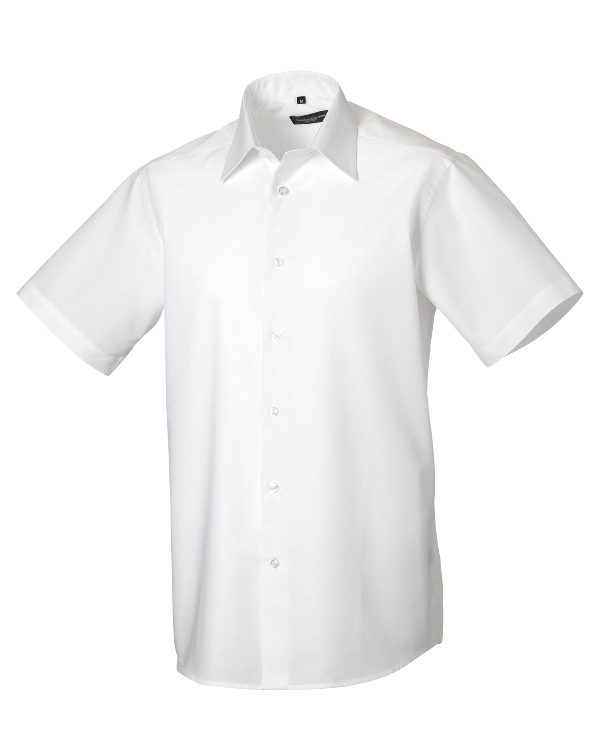 Russell Collection Mens SS Tailor Oxford 923M - White - Customisable Shirts