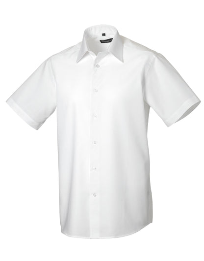 Russell Collection Mens SS Tailor Oxford 923M - White - Customisable Shirts